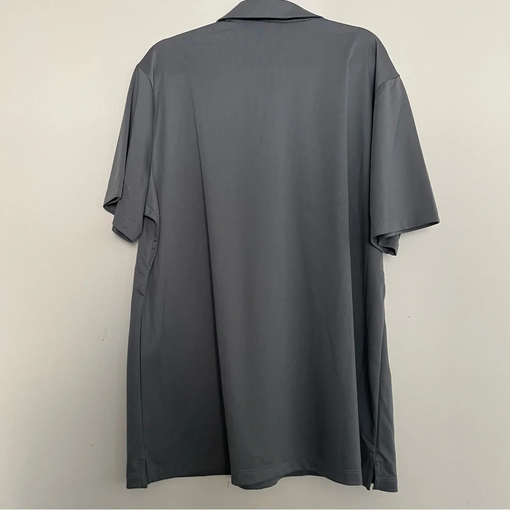 Men's Nike Football Polo Shirt Cool Grey Size XXL